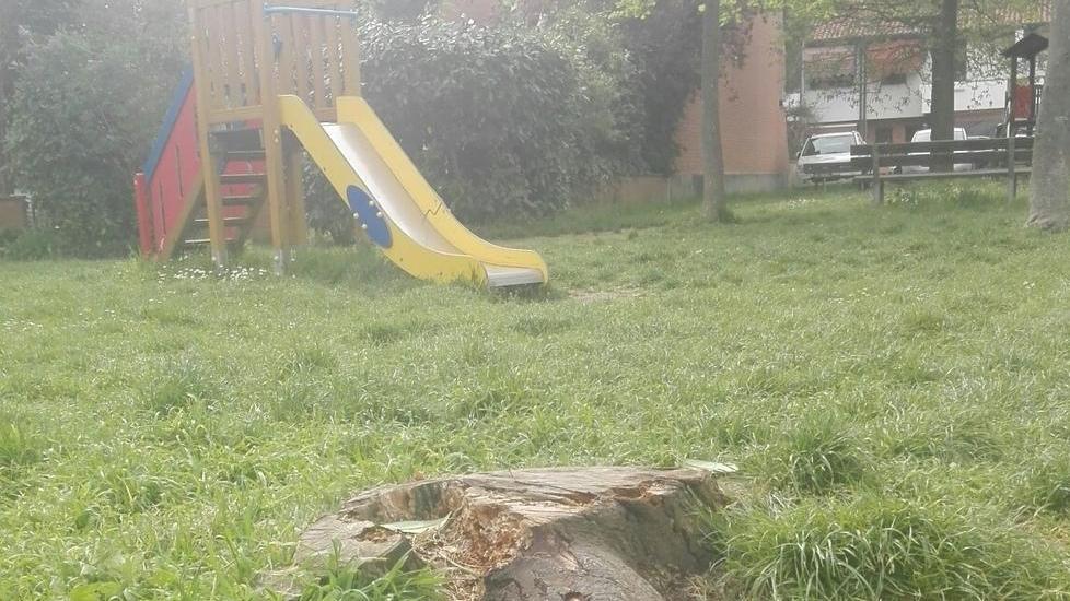 Parco giochi a rischio