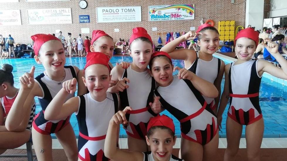 A Casalecchio di Reno pioggia di medaglie per le Sincronette targate Coopernuoto
