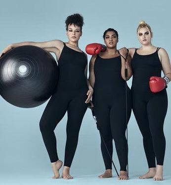 Alcune atlete "curvy" (formose) che non rinunciano all'attività fisica