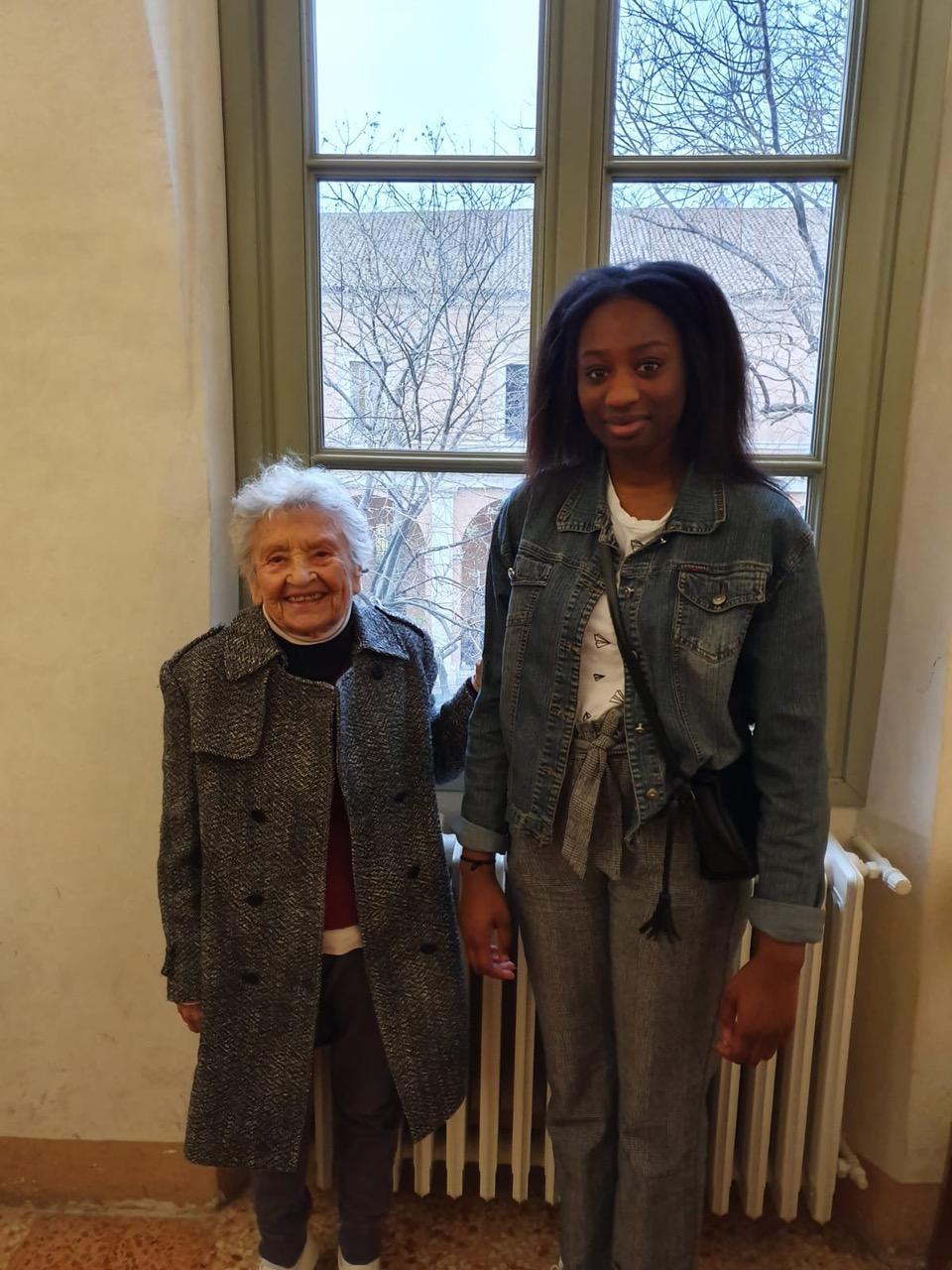 Le due candidate di Reggio è Maria Teresa Branduzzi (di 94 anni) e di Diarra Diouf (di 18 anni), rispettivamente la più anziana e la più giovane in lista
