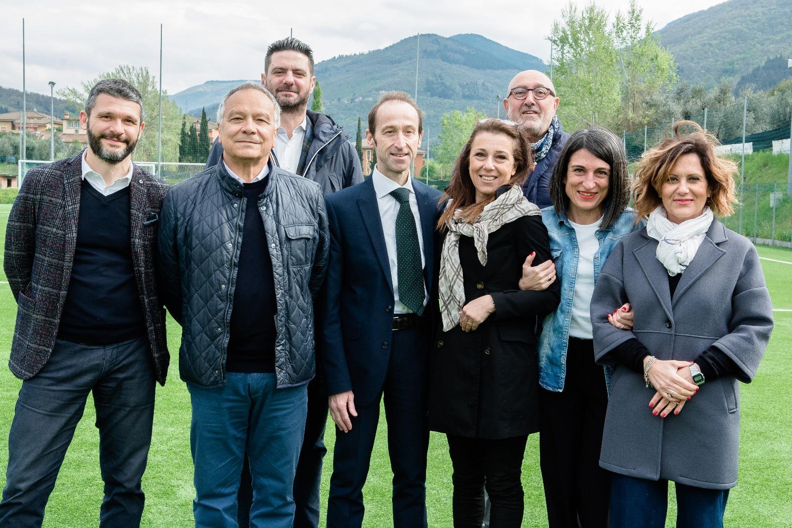Un gruppo di candidati della lista civica Sport per Prato