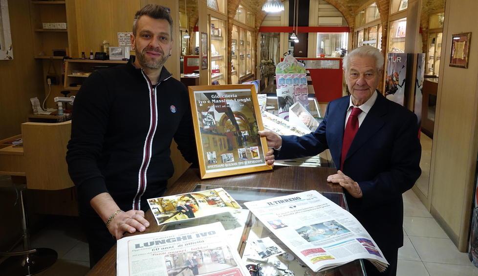 I signori del tempo e dei bei gioielli: Ivo e Massimo Lunghi da sessantadue anni nello scrigno di Colline 