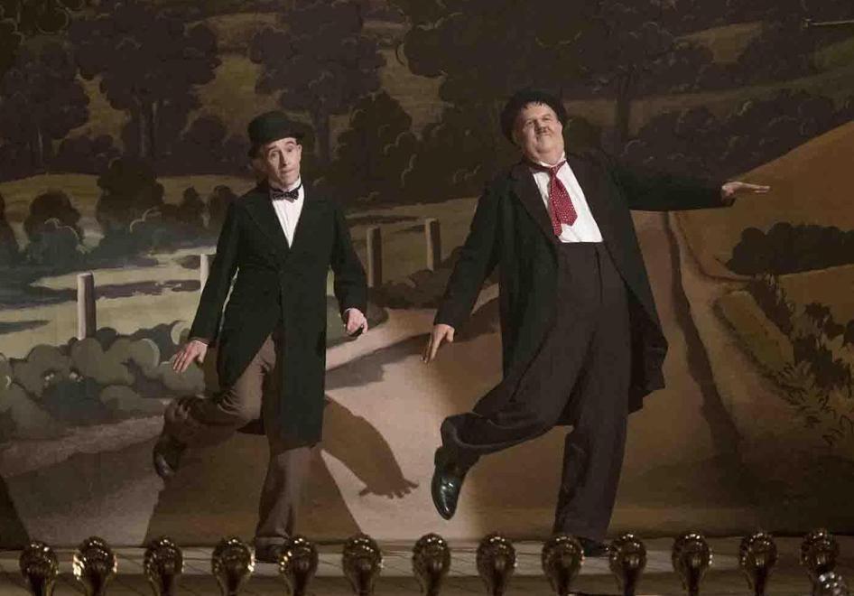 Una scena di Stanlio e Ollio con John C. Reilly (Oliver Hardy) e Steve Coogan (Stan Laurel)