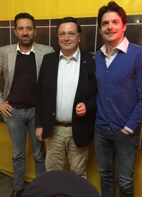 Da sinistra: Carandina, Sartori e De Palma