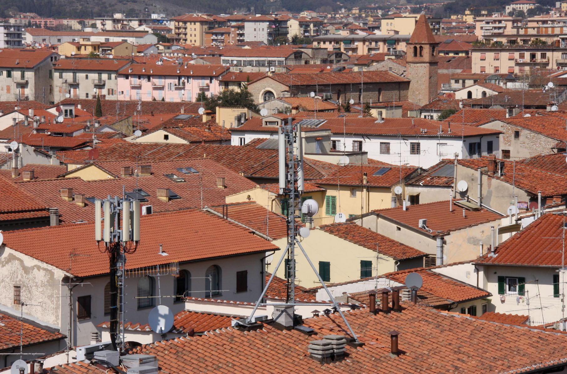 Una veduta dall'alto di Prato