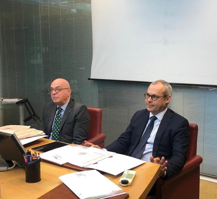Da sinistra Daniele Salvadori e l’avvocato Nicola Luigi Giorgi
