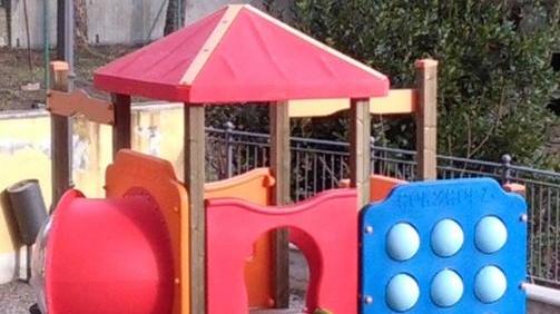 Nuovi giochi in giardino alla materna Modì