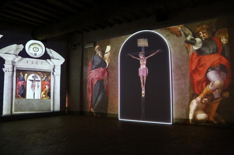 La videoinstallazione ‘Leonardo e Pontormo la natura e l’antico’