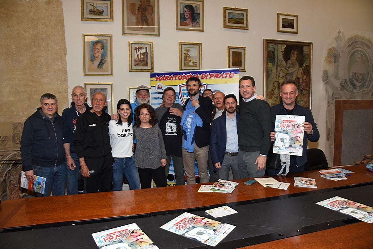 Presentata nella sala giunta del Comune la Maratonina di Prato che si corre il 21 aprile 2019
