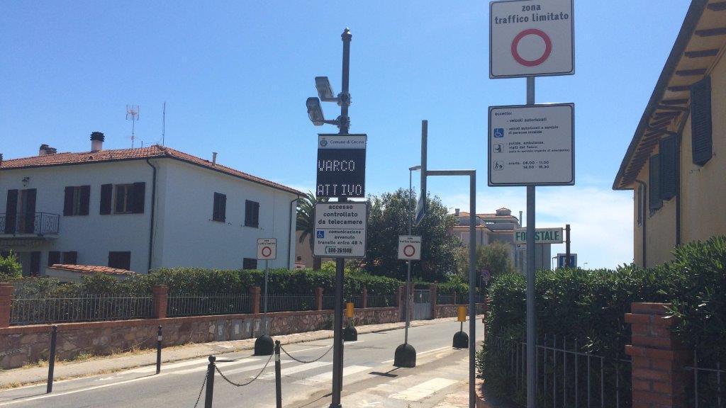 Sabato scatta la Ztl a Marina con 4 varchi, due nuove telecamere: multe da 83 euro
