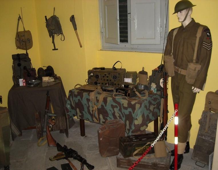Una sala del museo della Linea Gotica a Borgo a Mozzano