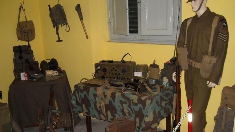 Una sala del museo della Linea Gotica a Borgo a Mozzano