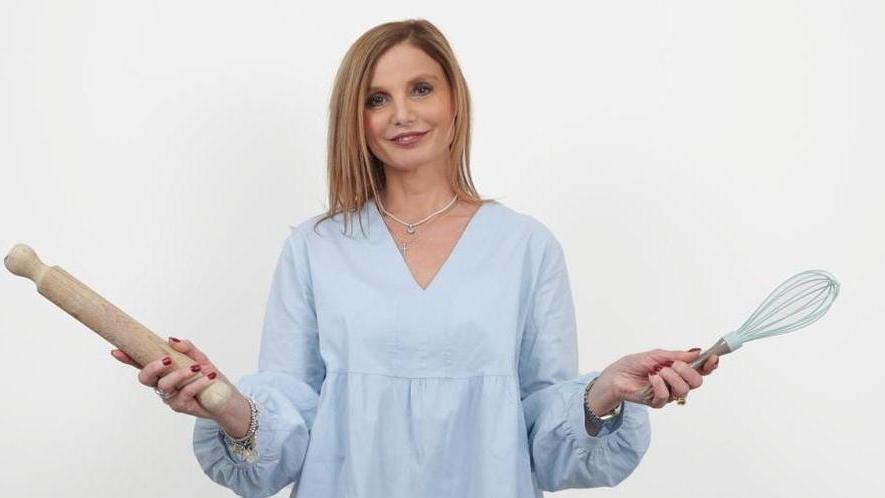 Monica Iannelli in cucina (Foto Nucci)