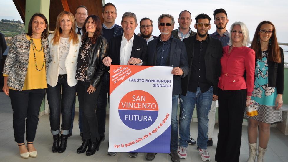 San Vincenzo Futura, 12 nomi nella lista con Bonsignori 