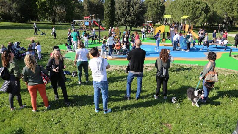 Inaugurata l'area giochi al Parco di Serravalle