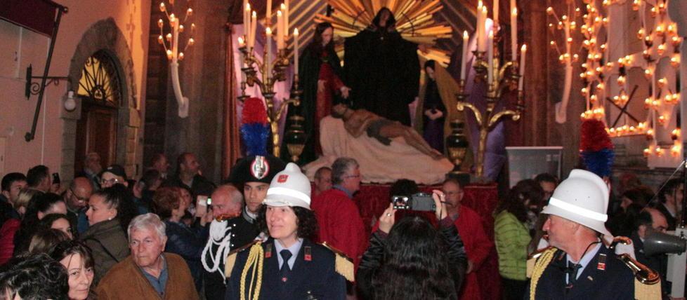 Strade piene per il corteo del Venerdì Santo