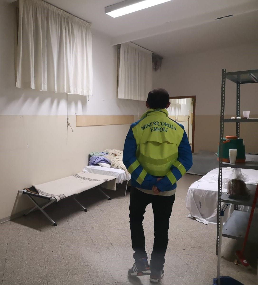 Emergenza freddo: quasi 2.000 i pernottamenti con la Misercordia di Empoli