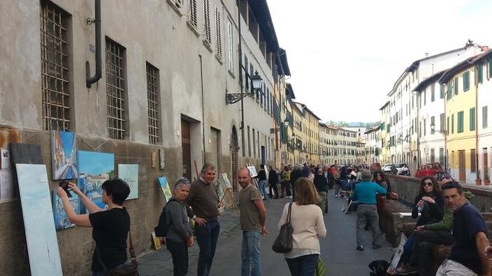 Un successo “I Fossi dell’arte” «Sono Montmartre di Lucca»