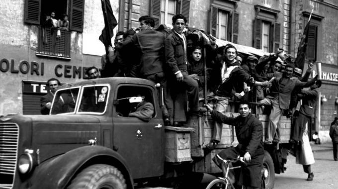 Una foto storica della Liberazione di Prato