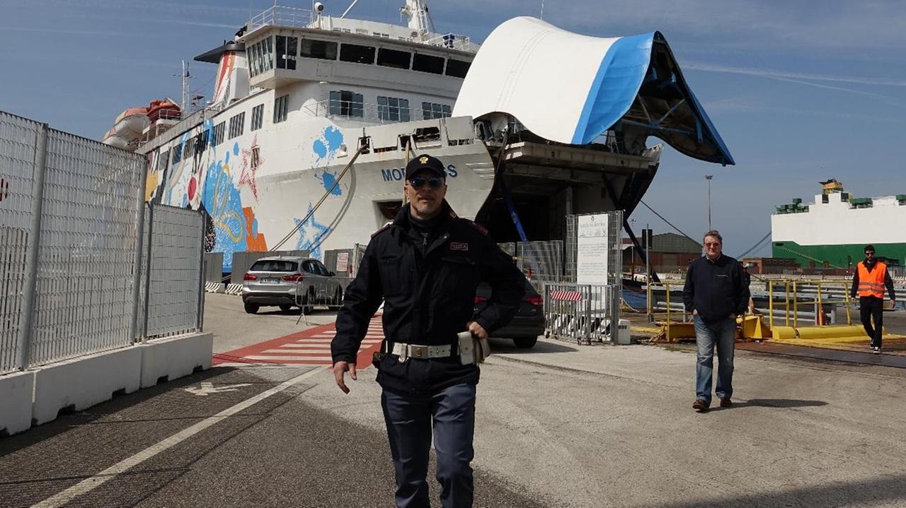 Il traghetto Moby dov'è avvenuto l'infortunio mortale