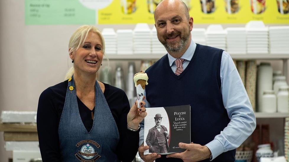 I coni gelato “vestiti” con la griffe di Puccini