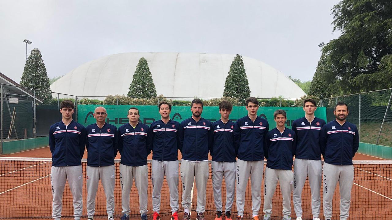 La squadra del Circolo Tennis Albinea che partecipa al campionato di serie B