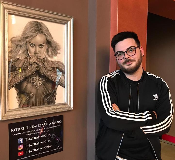 Modena, eroi in mostra: “That Bad Micha” firma i ritratti degli Avengers 