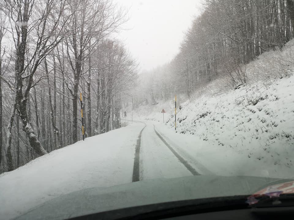 Torna la neve sugli Appennini in Garfagnana