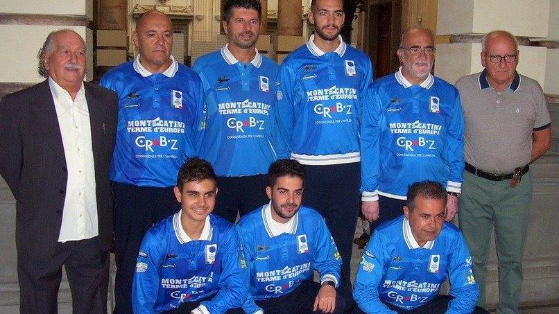 La squadra della Montecatini Avis che ha partecipato a Marsala alla gara di bocce serie A2