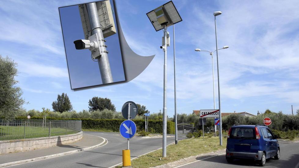 Telecamere all'ingresso dell'abitato di Casalecci (Bf)