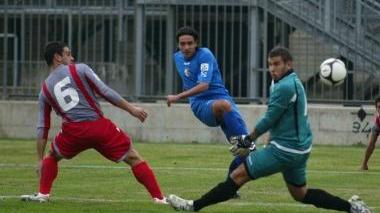 Basilico al gol contro la Giacomense nella passata stagione