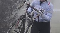 Martina Mormorunni durante una corsa di ciclocross