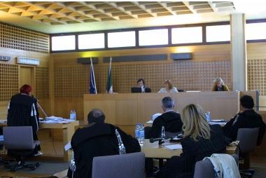 Unaula del tribunale di via Cavour e il sindaco di Monsummano Rinaldo Vanni    