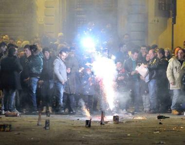 Botti in piazza Duomo per Capodanno (foto di archivio) 