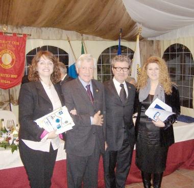 Le due nuove socie: a sinistra Lorenzini e a destra Francalacci con Cortonesi e Gucci   