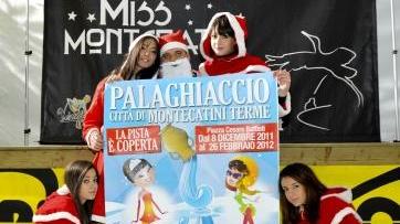 La presentazione del concorso di Miss Montecatini al Palaghiaccio