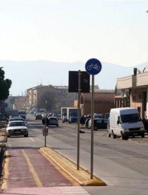 Un tratto di via Milano     