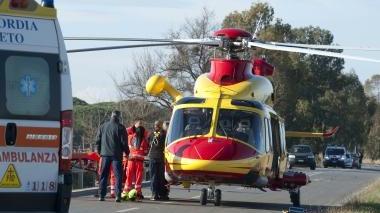 <b>I SOCCORSI </b>Il giovane è stato portato alle Scotte con Pegaso