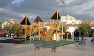 Il parco giochi inaugurato ieri 