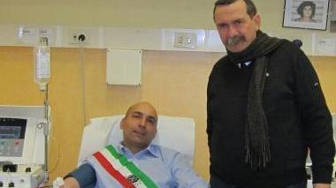 Gabriele Toti insieme al presidente dei Fratres