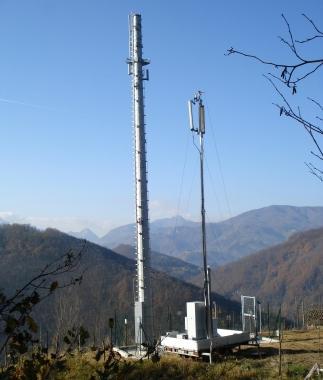 Lantenna della telefonia mobile a Fosciandora   
