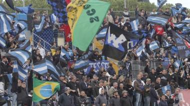 Un’immagine del colorato tifo nerazzurro in curva Nord