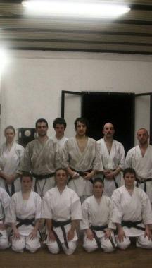 Un momento della manifestazione di karate 