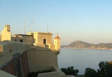 Una veduta di Forte Falcone    