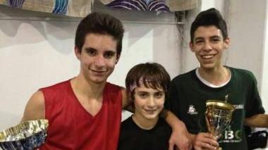 Il terzetto vincente dell’Armani Jeans Milano: De Leonardo Gherardeschi e Baldi