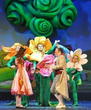 Una scena di Alice nel paese delle meraviglie 
