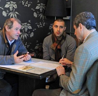 Sessa (a sinistra) e Cristofani durante lintervista 