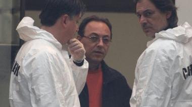 Il sostituto procuratore Eligio Paolini durante il sopralluogo