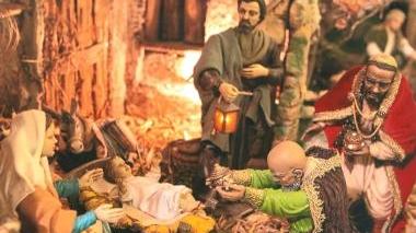 Uno scorcio del presepe