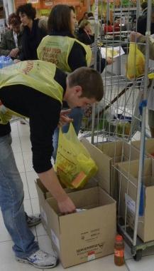 Una raccolta alimentare 